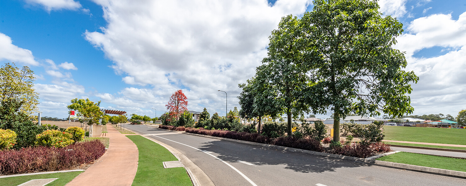 Edenbrook entrance road